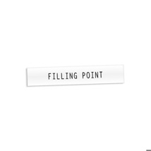 Productplaatje 'Filling point' 125 x 25 mm