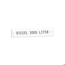 Productplaatje - Diesel 3000 Liter. 125 X 25 Mm.