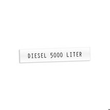 Productplaatje - Diesel 5000 Liter.125 X 25 Mm.