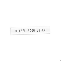 Productplaatje - Diesel 4000 Liter. 125 X 25 Mm.