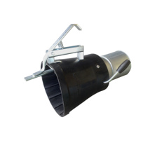 Euro-roller uitlaatgas mondstuk Type VBK-150-100 met klem + klep